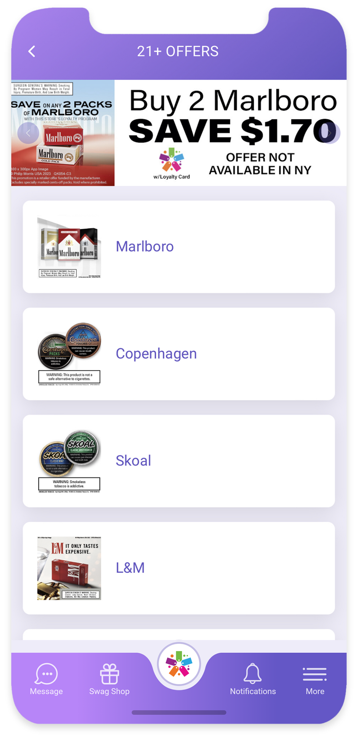 You now have access to exclusive manufacturer promotions and coupons